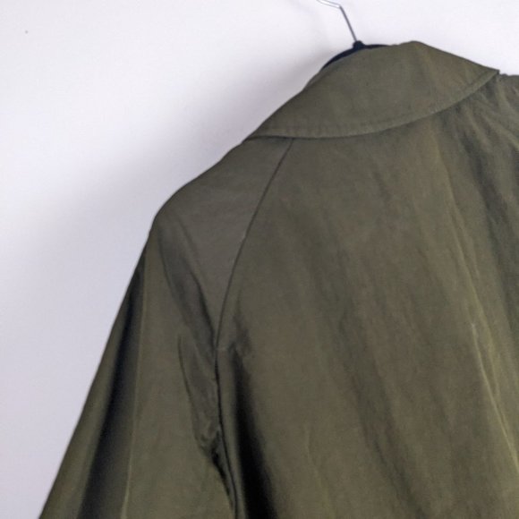 Aritzia babaton Skylar trench coat moss green size small - Picture 10 of 13